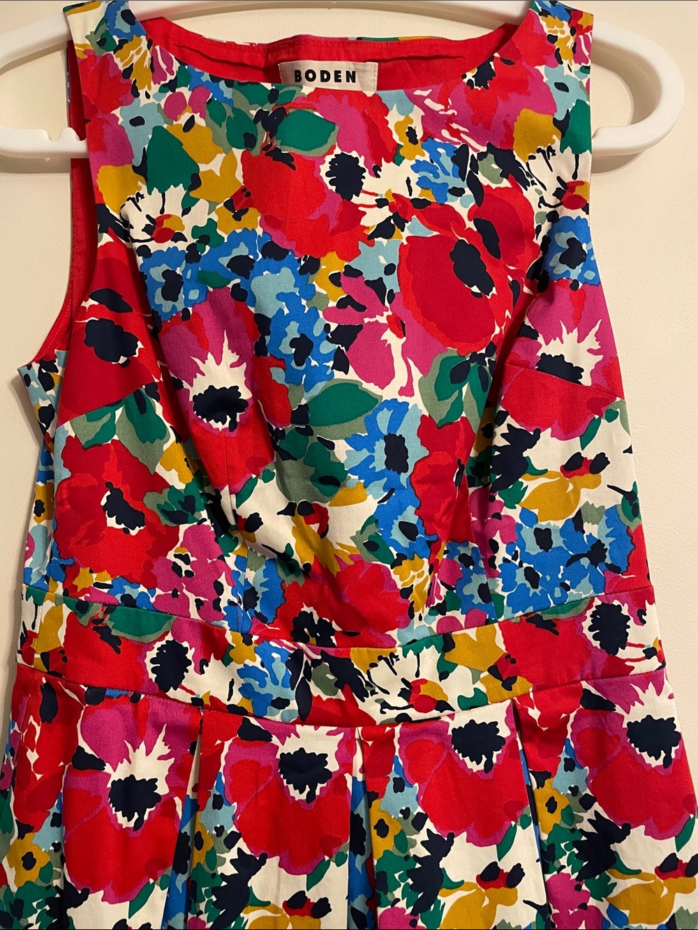 Boden Floral Fit and Flare Midi Dress US 4R UK 8R - Picture 2 of 11